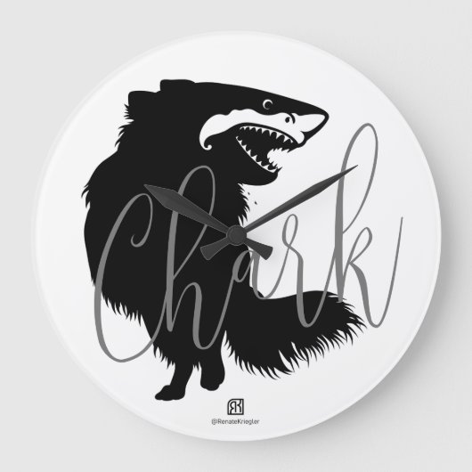 Chihuahua + haai = haai grote klok (Voorkant)