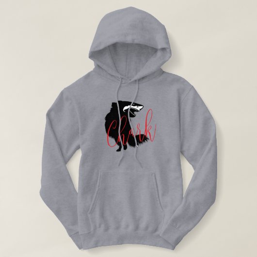 Chihuahua + haai = haai hoodie (Design voorkant)