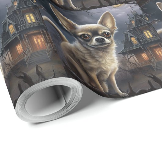 chihuahua halloween eng cadeaupapier (Rol Hoek)