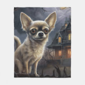 chihuahua halloween eng fleece deken (Voorkant)