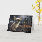 chihuahua halloween eng kaart (Gele Bloem)
