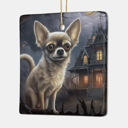 chihuahua halloween eng keramisch ornament (Links)