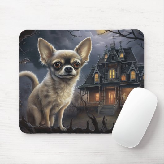 chihuahua halloween eng muismat (Met muis)