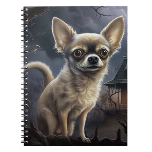 chihuahua halloween eng notitieboek (Voorkant)