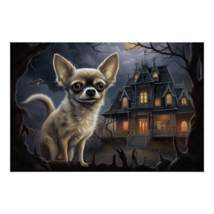 chihuahua halloween eng perfect poster