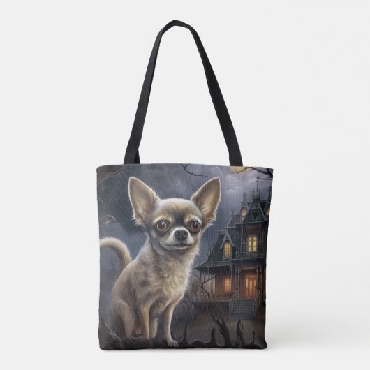 chihuahua halloween eng tote bag (Achterkant)