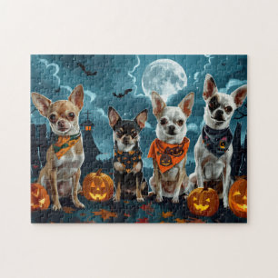 Chihuahua Halloween Griezelen Legpuzzel
