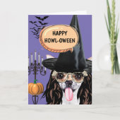 Chihuahua halloween hond die blij is kaart (Voorkant)
