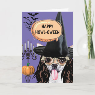 Chihuahua halloween hond die blij is kaart