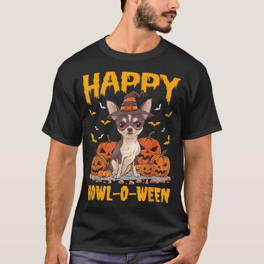 Chihuahua Halloween Hondengehuil T-shirt
