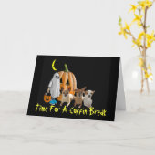 Chihuahua Halloween Kaart (Gele Bloem)