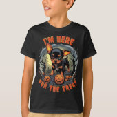 Chihuahua Halloween Kinder T-shirt: Spooktacular F T-shirt (Voorkant)