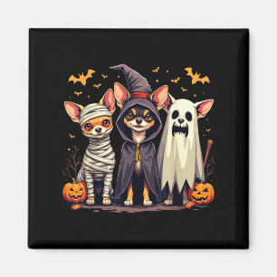 Chihuahua Halloween Kostuum Mummie Heks Geest Hond Magneet