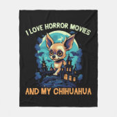 Chihuahua Halloween Puppy Trick or treat Hondenlie Fleece Deken (Voorkant)