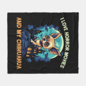 Chihuahua Halloween Puppy Trick or treat Hondenlie Fleece Deken (Voorkant (Horizontaal))