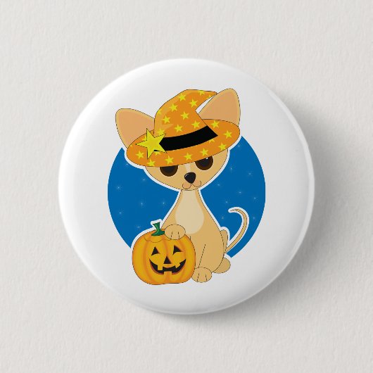 Chihuahua Halloween Ronde Button 5,7 Cm (Voorkant)