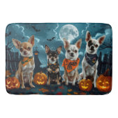 Chihuahua Halloween Spooky Badmat (Voorkant)