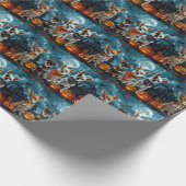 Chihuahua Halloween Spooky Cadeaupapier (Hoek)