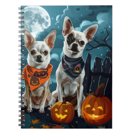 Chihuahua Halloween Spooky Notitieboek (Voorkant)
