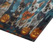 Chihuahua Halloween Spooky Snijplank (Hoek)