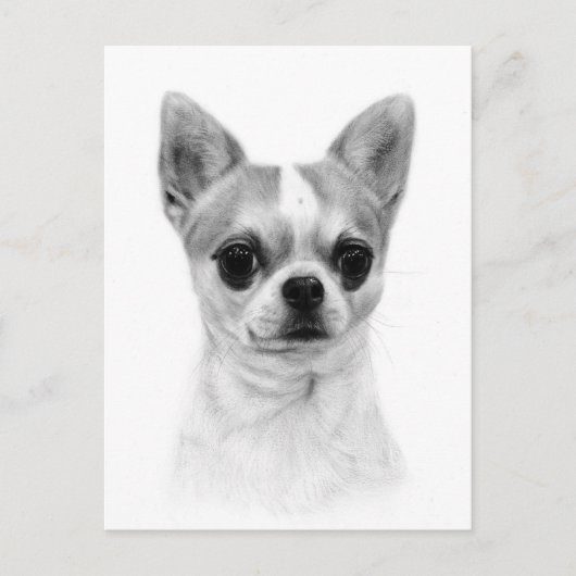 Chihuahua - Hand Painted Pet Artwork Briefkaart (Voorkant)