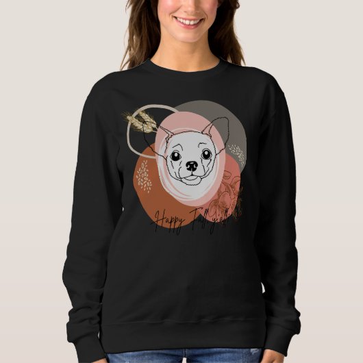 Chihuahua Happy Herfst Y Het is allemaal Sweater W (Voorkant)