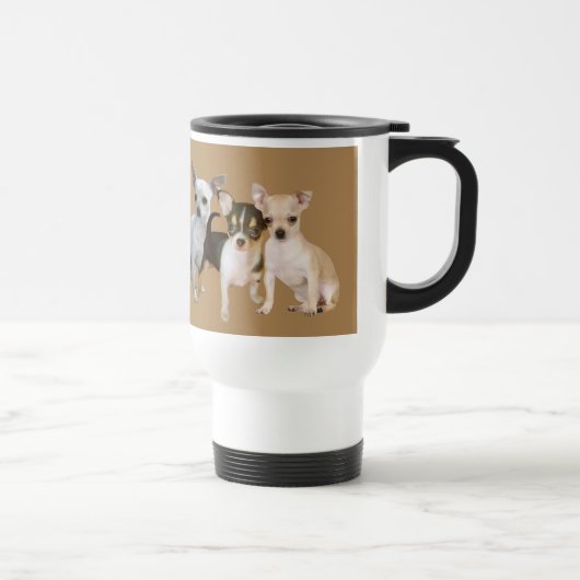 Chihuahua Happy Travel Mug Reisbeker (Rechts)
