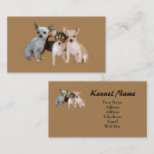 Chihuahua Happy Trio Breeder Visitekaartje (Voorkant / Achterkant)