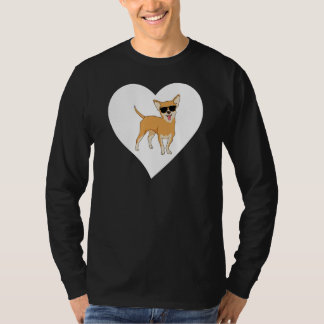 Chihuahua Hart Grappig Chihuahua Eigenaar Hondenli T-shirt