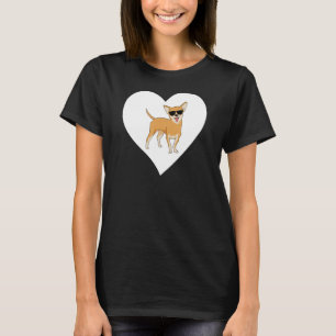 Chihuahua Hart Grappig Chihuahua Eigenaar Hondenli T-shirt