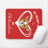 Chihuahua Hart_Hond Liefhebber Muismat (Met muis)