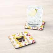 Chihuahua hart poot afdrukken drankjes onderzetter (Rechterzijde)