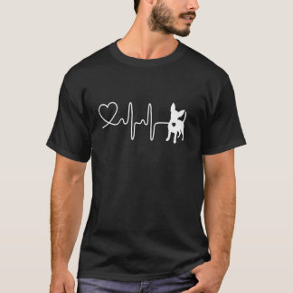 Chihuahua Hartslag Ontwerp voor Vrouwen Mannen Chi T-shirt
