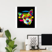 Chihuahua Head_Hondenliefhebber Poster (Thuiskantoor)