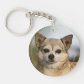Chihuahua Headshot Sleutelhanger (Voorkant)
