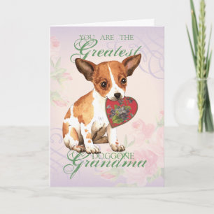 Chihuahua Heart Grandma Kaart