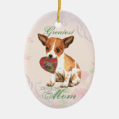 Chihuahua Heart Mam Keramisch Ornament (Voorkant)