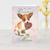 Chihuahua Heart mama Kaart (Gele Bloem)