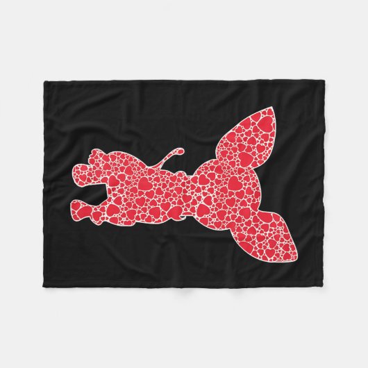 Chihuahua Hearts Dog Puppy Lover Fleece Deken (Voorkant (Horizontaal))