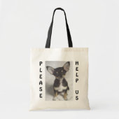 Chihuahua, help ons alsjeblieft tote bag (Voorkant)