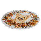 Chihuahua herfstkrans snijplank (Hoek)