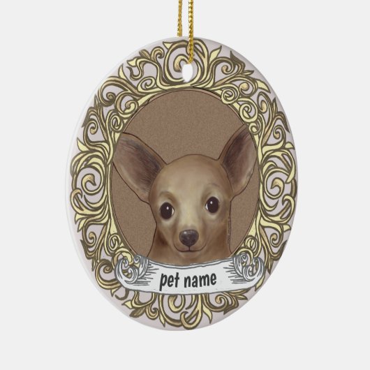 Chihuahua-herinnering ornament (Rechts)
