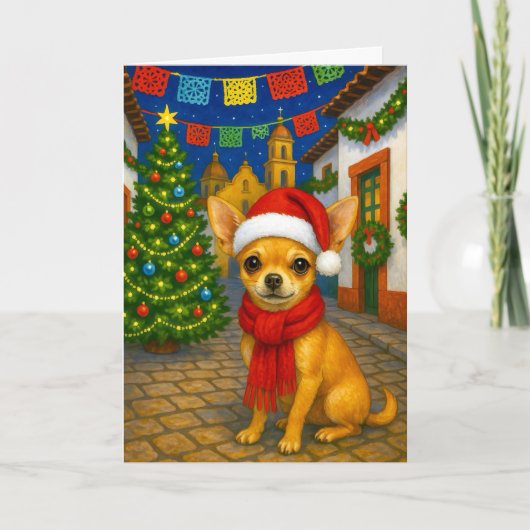 Chihuahua Holiday Card Feestdagen Kaart (Voorkant)