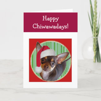 Chihuahua Holiday Kaart
