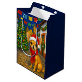 Chihuahua Holiday  Medium Cadeauzakje (Voorkant Gekanteld)