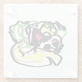 Chihuahua home glazen onderzetter (Achterkant)