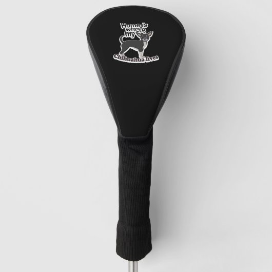 Chihuahua Home Golfheadcover (Voorkant)