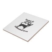 Chihuahua Home Tegeltje (Zijkant)
