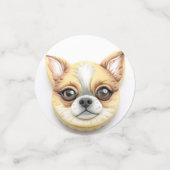 Chihuahua hond 3D geïnspireerd Confetti (Kleine voorkant)