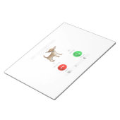 chihuahua hond belt en ik moet gaan notitieblok (Schuin)